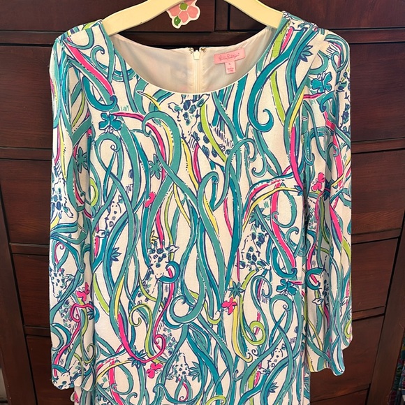 Lilly Pulitzer Print L/S 'Colette' Tunic Length Print Dress - Picture 1 of 10